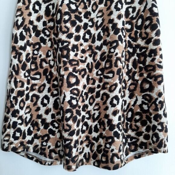 KIM & CO 2x Cardigan & Top Set - Soft Fine Knit Leopard Pattern Sz L - Picture 4 of 13